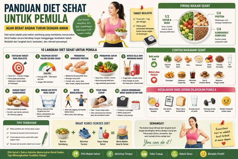 Panduan Diet Sehat untuk Pemula agar Berat Badan Turun dengan Aman