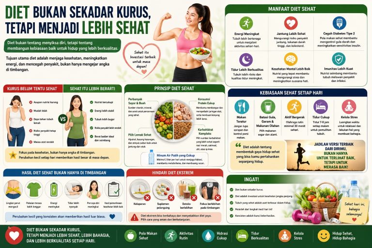 Diet Bukan Sekadar Kurus, tetapi Menjadi Lebih Sehat
