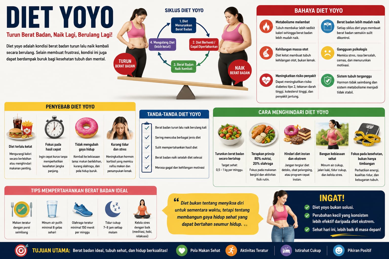 Diet YoYo: Ketika Berat Badan Turun Lalu Naik Kembali